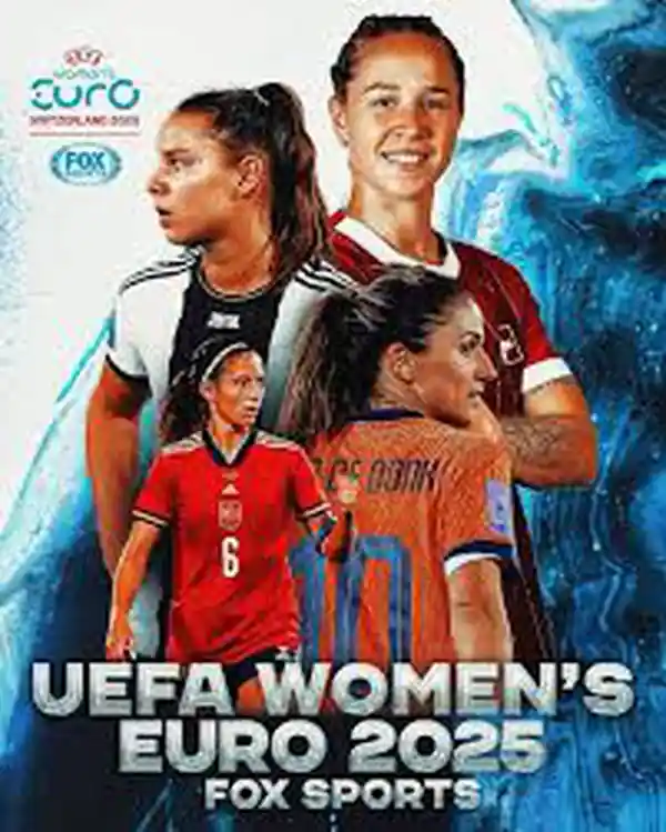 UEFA Women’s Euro 2025 streaming release poster